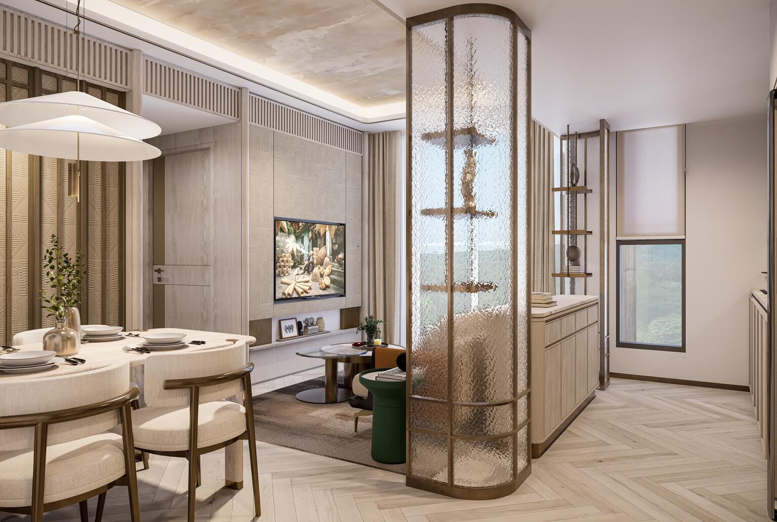 Nội Thất Phòng Khách Meyhomes Galleria Hoàng Mai